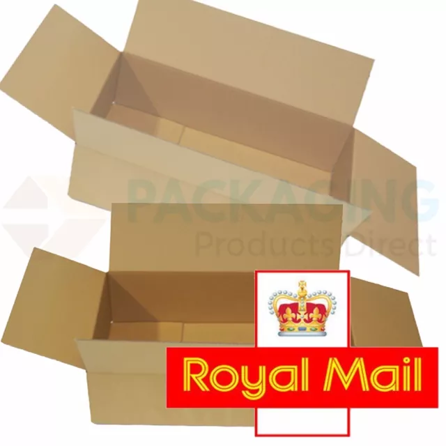 5 x NEW DEEP Max Size Royal Mail Small Parcel Packet Postal Boxes 350x250x160mm