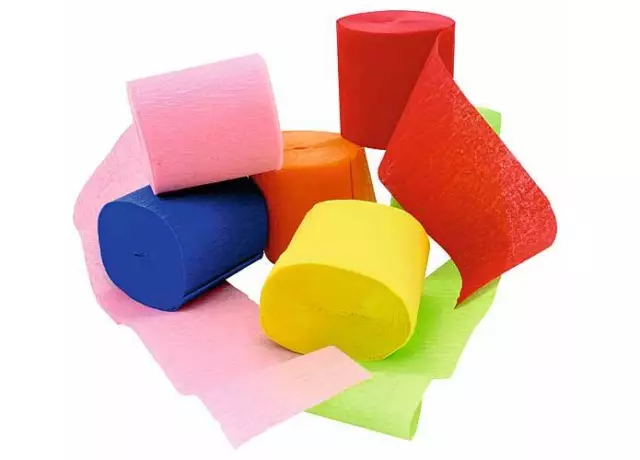 3 X Kreppband je 6 Krepprollen Deko Krepppapier Krepp Papier Seidenpapier Bänder