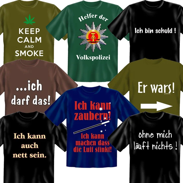 Sprüche T-Shirt Lustige Bedruckte Fun Shirts Geschenke Männer
