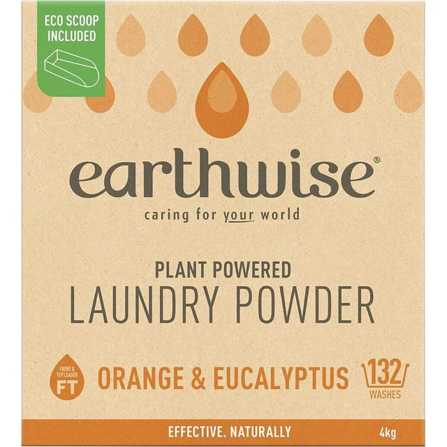 Earthwise Laundry Powder Orange & Eucalyptus- 4kg