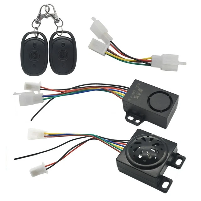 Alarme Antivol Télécommandée Pour Scooter électrique Xiaomi M365 / Max G30 - Sirène 110 DB, Capteur Mouvement - Installation Facile, Métal Et Plastique Noir