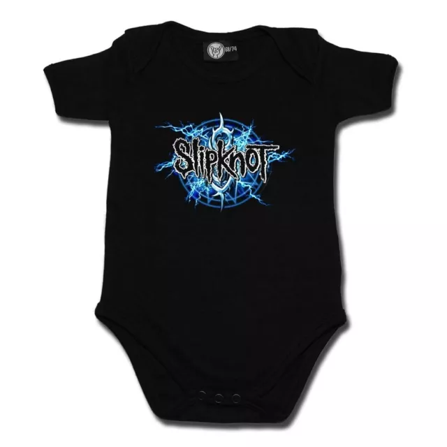 Slipknot Electric Blue Organic Baby Bodysuit Infant Metal Kids Romper Offcl 0-18