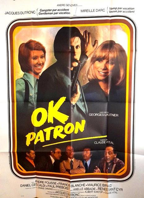 MF3 Affiche Poster ORIGINAL  120x160 OK PATRON LAUTNER DUTRONC MIREILLE DARC