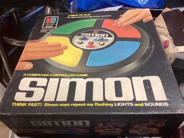 Vintage 1978 Simon Electronic Game Original Box Milton Bradley Complete Working