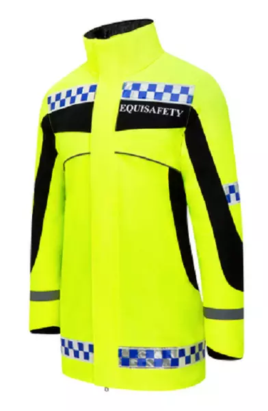 Equisafety Polite Winter Inverno Hi-Vis Reversible Reflective Jacket Coat Child