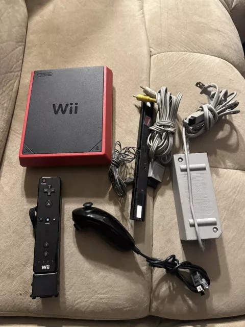 Nintendo Wii Mini 8GB Black/Red Video Game Console