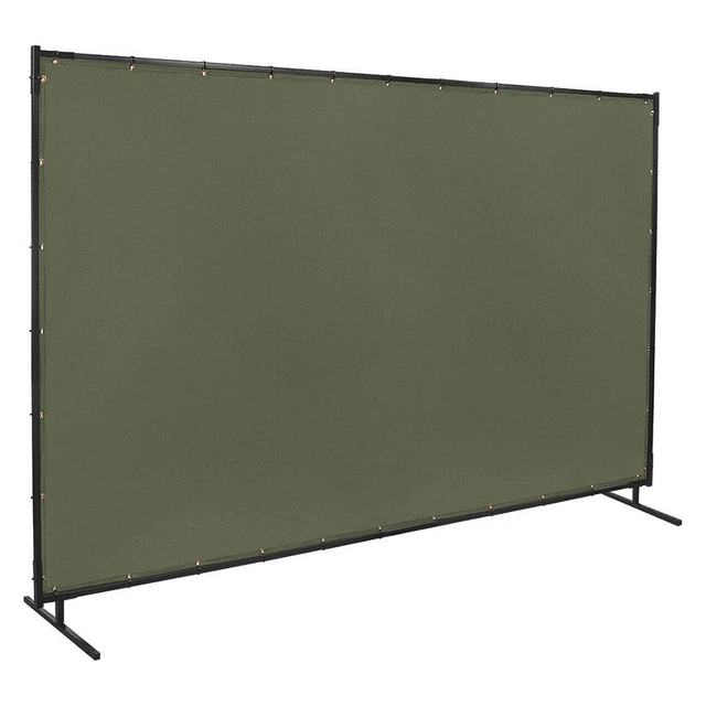 STEINER 501-6X10 Welding Screen, 6 ft H, 10 ft W, Green