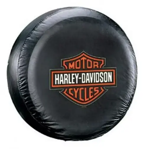 Harley Davidson Motorcycles Spare Tire Cover - UV Fade Proof PVC - Made in USA
