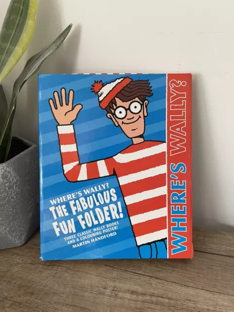 Where's Wally? The Fabulous Fun Folder! + 3 Activity Books Set