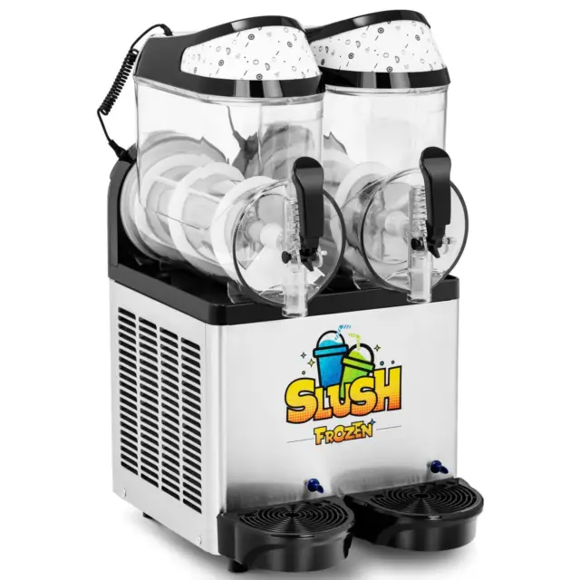 Machine à Granita 2 X 10 Litres Professionnelle Granité Slush Sorbet Sans BPA