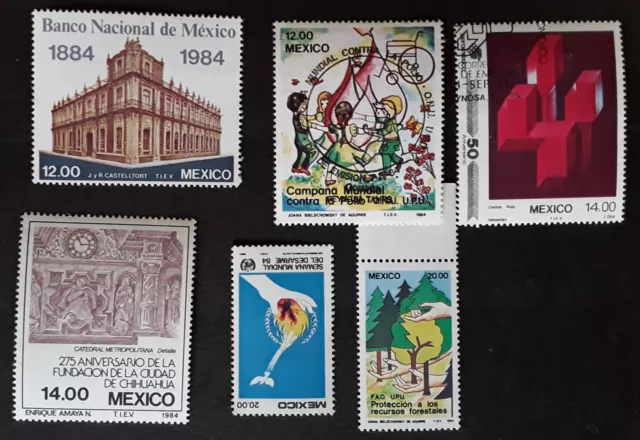 MEXICO -LOTE  de sellos MNH  nuevos y usados , a examen.