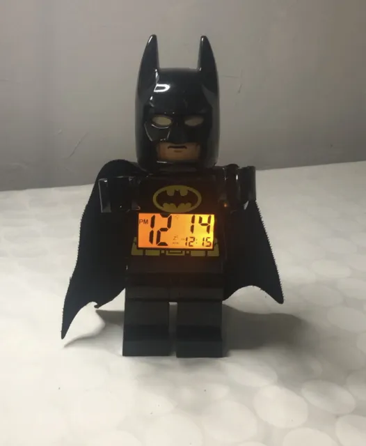 Lego Batman MiniFig Digital Alarm Clock DC Comics Super Heroes ~ Works Great