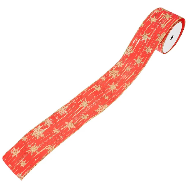 1 rollFeiertagsband-Set e weihnachtsbögen ribbon 10 yards weihnachten gedruckte