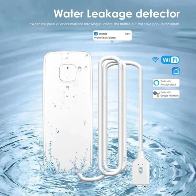 ABS LangFürTuya de alta calidad nivel de agua WIFI sensor de fugas de agua alarma detector
