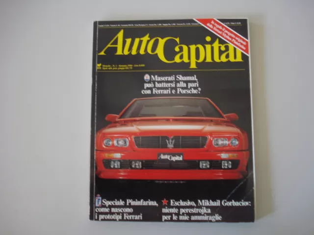 Autocapital 1/1990 Maserati Shamal/Phanter Solo/Jeep Laredo/Terrano/Zender Fact