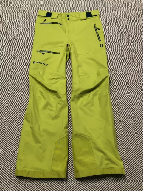 Men’s Scott Ultimate Trousers Green Ski Pants Size M