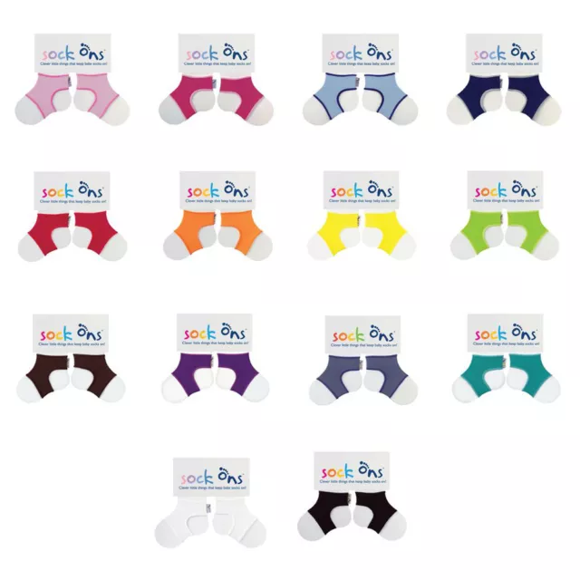 Sock Ons Sock Keepers Size 6-12 Months - Choose Your Colour - QUICK DISPATCH!