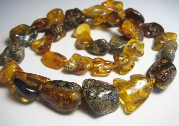 Massive Natural Baltic Amber Necklace 65 gr. Handmade Gemstone !!!