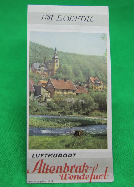 Werbe-Prospekt Altenbrak Wendefurt Thale 1942 Werbung Landesverkehrsverband