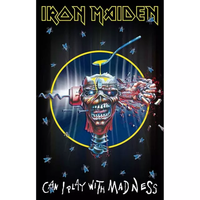 Iron Maiden 'Can I Play With Madness' Printed Flag - NEW textile poster