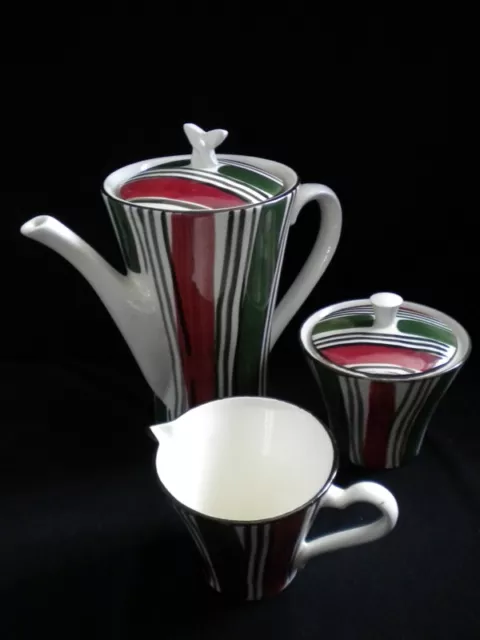Partie de service à café Vintage en faience de Sarreguemines