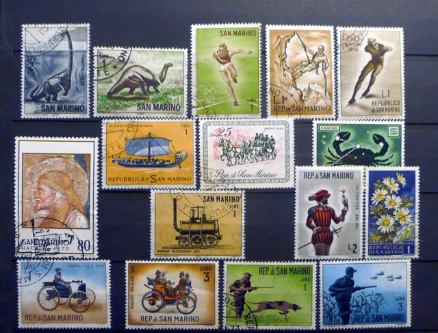 Italie - San Marin - Lot De Timbres Obliteres