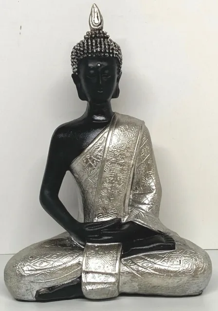 Polystone Buddha Statue Meditating 8 inch Harmony Peace