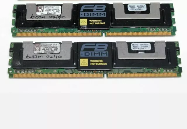 8GB (2x4GB) KVR667D2Q8F5/4G DDR2 PC2-5300F 4Rx8 667MHz ECC FB Server Memory Ram