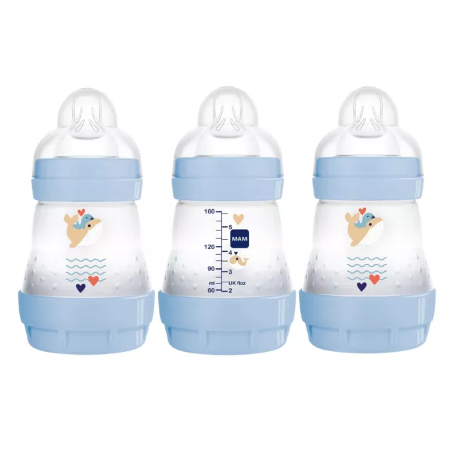 MAM Easy Start Anti Colic Baby Bottle, Easy Switch Between Breast and Bottle,...