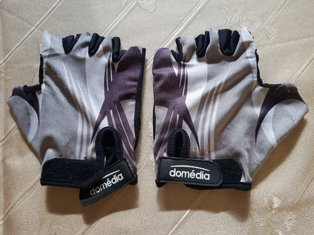 Gant de Cyclisme Homme Sport Mitaine Demi-Doigt Noir pour Fitness Vélo