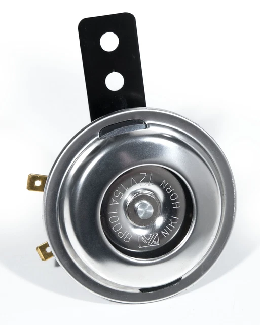 WTMT 12V Mini Horn – Chrome, 100 DB, Universal Fit For Harley, BMW, Honda, Yamaha, Suzuki – ECE Approved