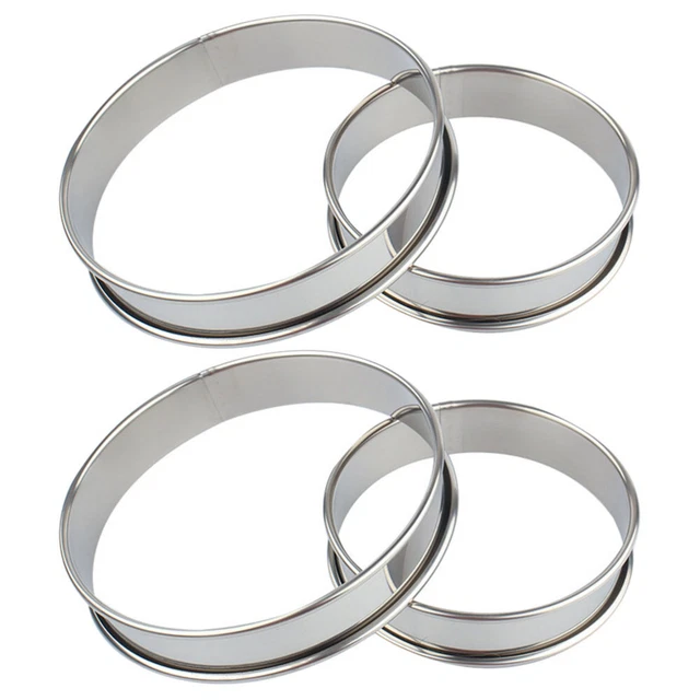 4 Pcs English Muffin Rings Emporte-pièce Rond Moule À Beignet Fromage