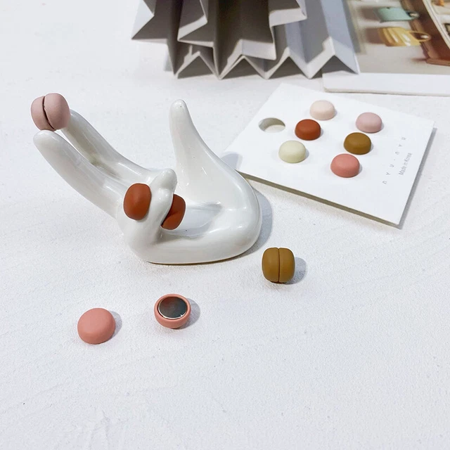 Macaron Color Non-marking Anti-light Strong Magnetic Buckle No Hole Corsage
