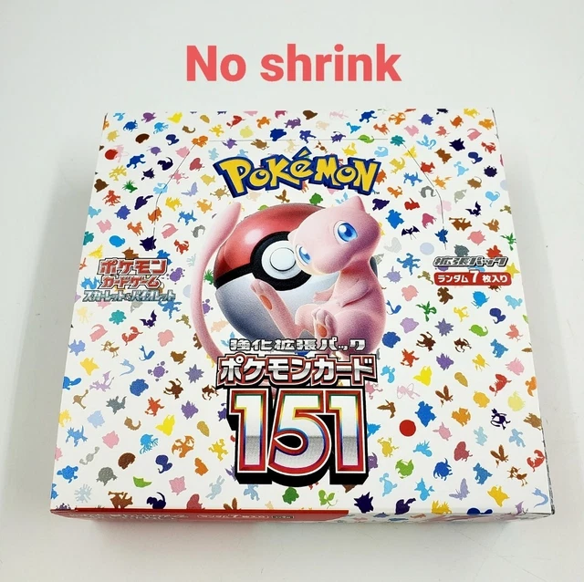 CARTA POKEMON CARTA Pokemon 151 Booster Box No Shrink Wrap Giapponese ...