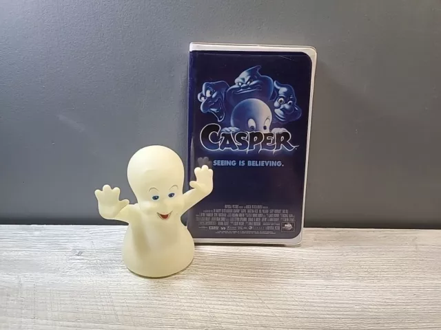 1995 Pizza Hut Casper the Friendly Ghost Glow in the Dark Toy Hand Puppet & VHS