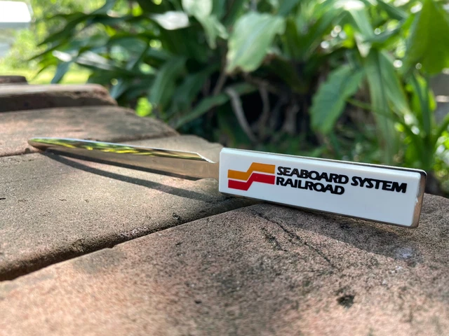 Vintage 1980s Seaboard System Railroad Letter Opener RR Train Made USA SCL CSX