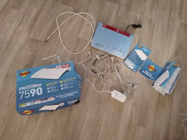 AVM FRITZ!Box 7590 Dual-Band WLAN Router, MU-MIMO, Supervectoring VDSL,  neu OVP