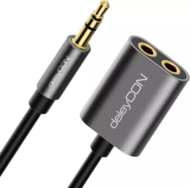 Répartiteur Jack 3,5Mm de Smartphone Pour 2 Ecouteurs Casques Audio Jack 3,5Mm