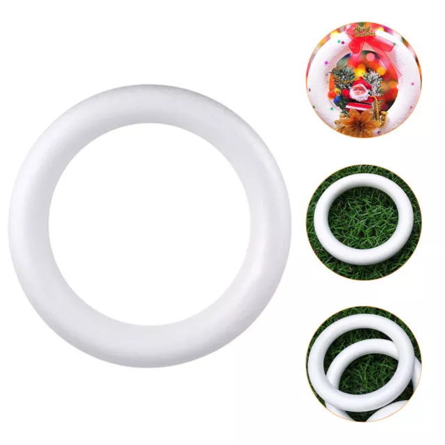 FOMIYES Christmas Foam Wreath Forms 12 Inch Circle Rings for DIY Projects