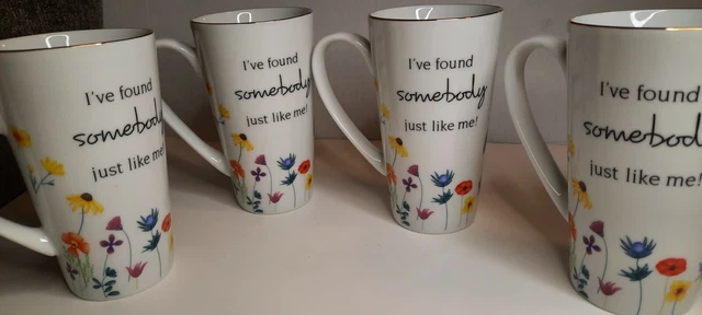 DISNEY WINNIE THE POOH 4 PORCELAIN 17oz. CAFE LATTE/TEA/COFFEE TUMBLER MUGS.
