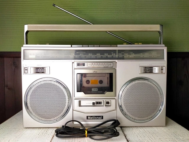 NATIONAL VINTAGE BOOMBOX Radio Cassette Tape Recorder RX-5100 1979 Made ...