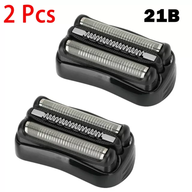 2Pcs Shaver Razor Replacement Foil Head Cutter For Braun Series 3 21B 301S 3000S
