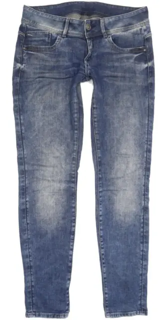 G-Star Lynn Mid Women Blue Skinny Slim Stretch Jeans W29 L32 (93803)