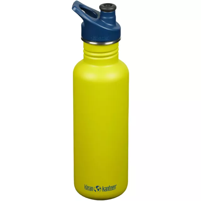 Klean Kanteen Classique 800ml Inox Bouteille Sport Cap Randonnée Green Apple