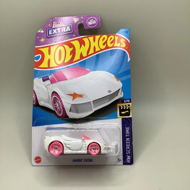 2023 HOT WHEELS Barbie Extra Car (White) HW Screen Time Series £2.
