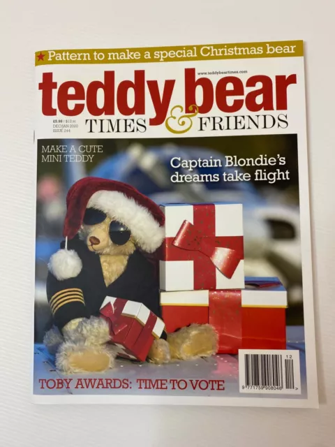 Teddy Bear Times & Friends Magazine Issue 244 Dec / Jan 2020 With Pattern!