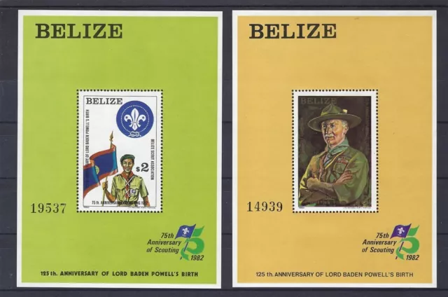 1982 Belize SS Boy Scout 75th anniversary