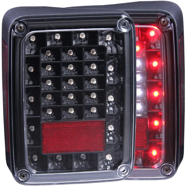 Anzo Usa 311212 Tail Light Assembly Fits 07-15 Wrangler (Jk)