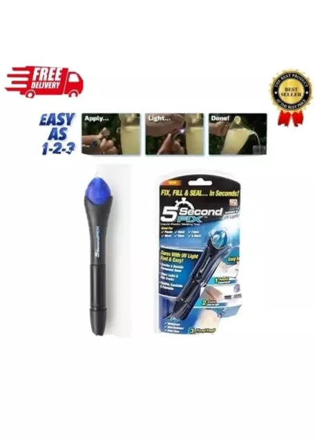 Quick 5 Second UV Light Fix Liquid Glass Welding Compound Glue Repair Tool Pen