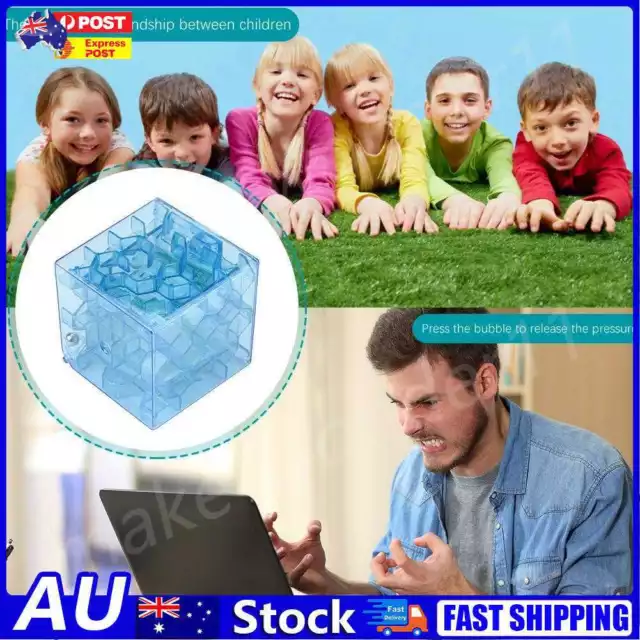 AU 3D Cube Puzzle Cube Model Money Maze Bank Money Holder Puzzle for Kids Adults